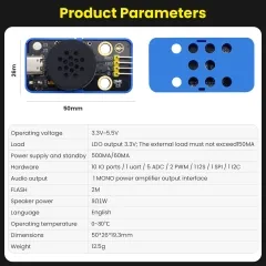 Keyestudio SU03 Xiaozhi English Voice Module Compatible with Arduino/Lego DIY Electronic Building Blocks - Image 3