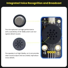 Keyestudio SU03 Xiaozhi English Voice Module Compatible with Arduino/Lego DIY Electronic Building Blocks - Image 6