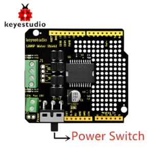 Updated Version Keyestudio L298P Shield With Power Switch For Arduino UNO R3 KS0412