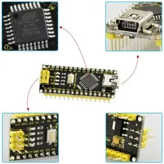 Keyestudio CH340 Nano 3.0 Controller Board + USB cable For Arduino DIY Programing - Image 5