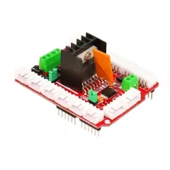 L298N motor shield dual high current motor drives compatible for Arduino. - Image 4