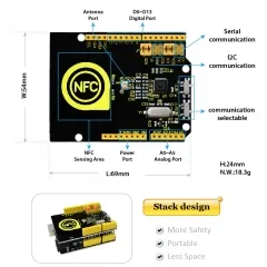 Keyestudio PN532 NFC/RFID Controller Shield for arduino uno r3 - Image 5