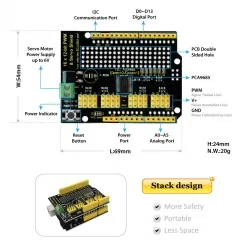 Keyestudio 16-channel Servo Motor Drive Shield For Arduino - Image 3