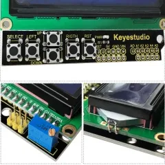 Keyestudio 1602LCD Keypad Shield For Arduino LCD Display ATMEGA2560 For Raspberry Pi UNO Blue Screen Blacklight Module - Image 5