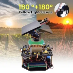 Keyestudio Acrylic Smart Solar Tracker System Tracking Starter Kit For Arduino STEM Programming Toys DIY Mobile Phone Charging - Image 5