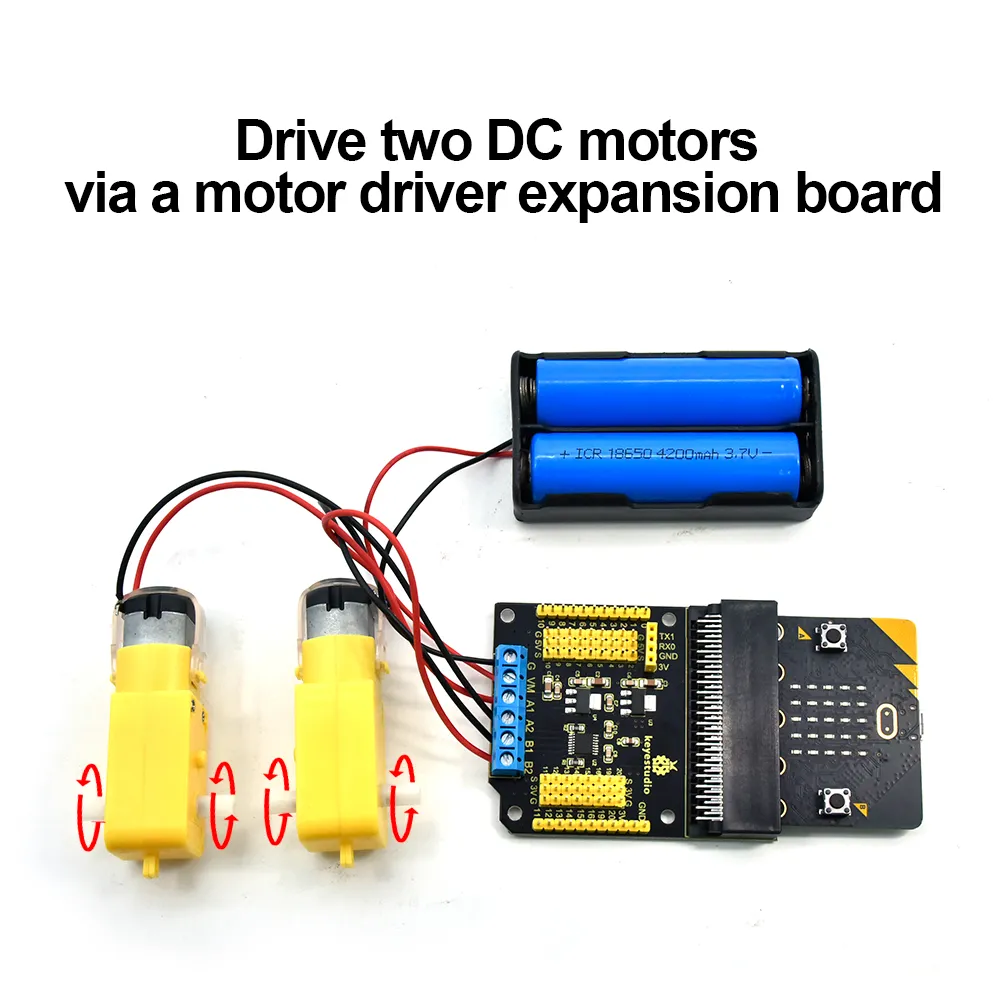 Keyestudio Micro bit DRV8833 Motor Driver Expansion Board - Image 5