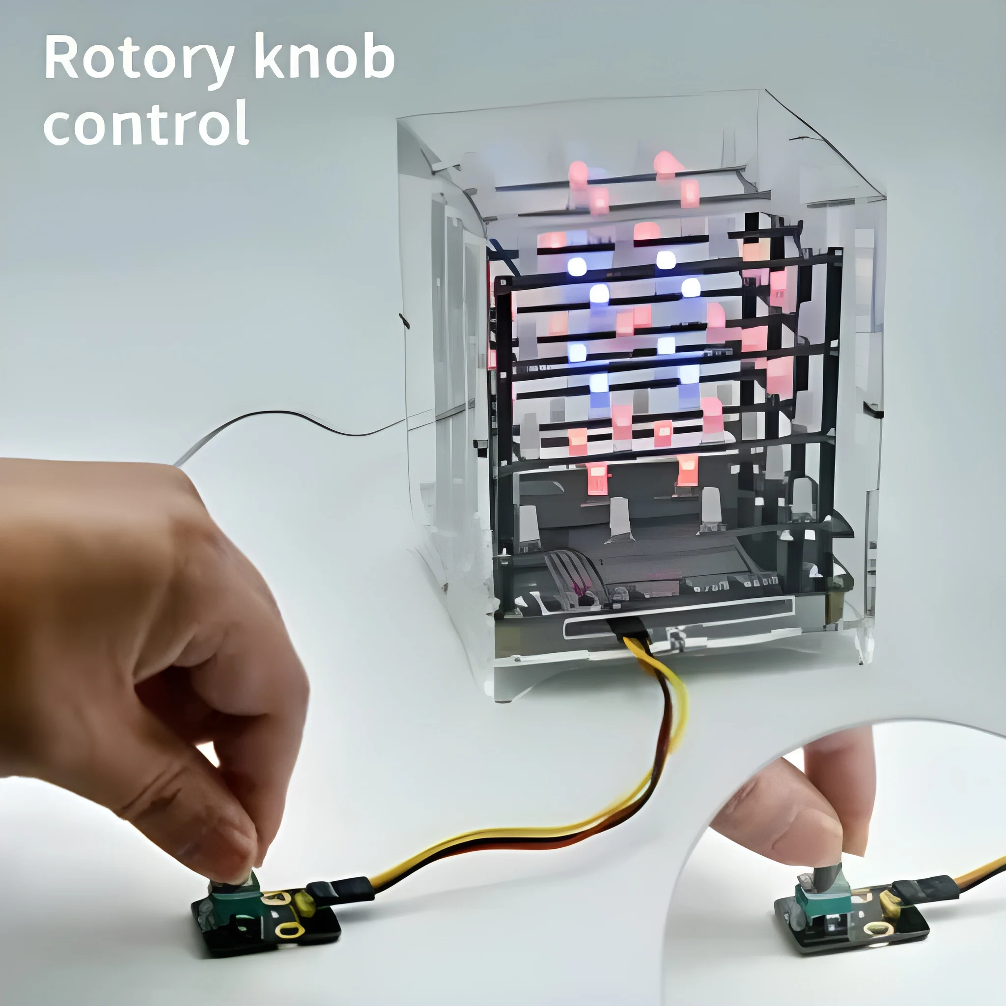 Keyestudio 4x4x4 RGB LED CUBE Electronic Kit For Arduino Starter Kit Voice control Support C++ /Scratch Programming - Image 8