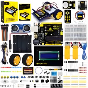 Keyestudio Ultimate Starter Kit /Robot Car Kit For Little Inventor (Zero-based Learning Arduino Robot)