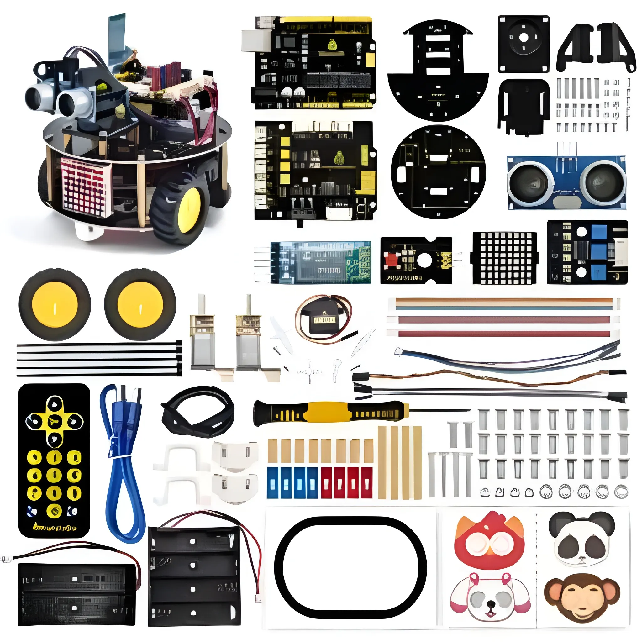 Keyestudio Smart Little Turtle Robot Car V3.0 for Arduino STEM Programable Robot Kit