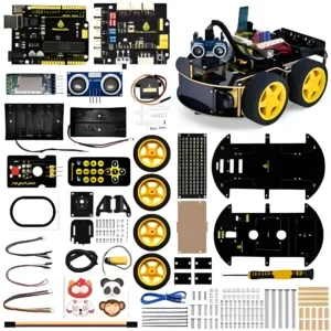 Keyestudio Upgraded 4WD BT Multi-purpose Smart Car V2.0 for Arduino Robot Kit Programming DIY Robot Car