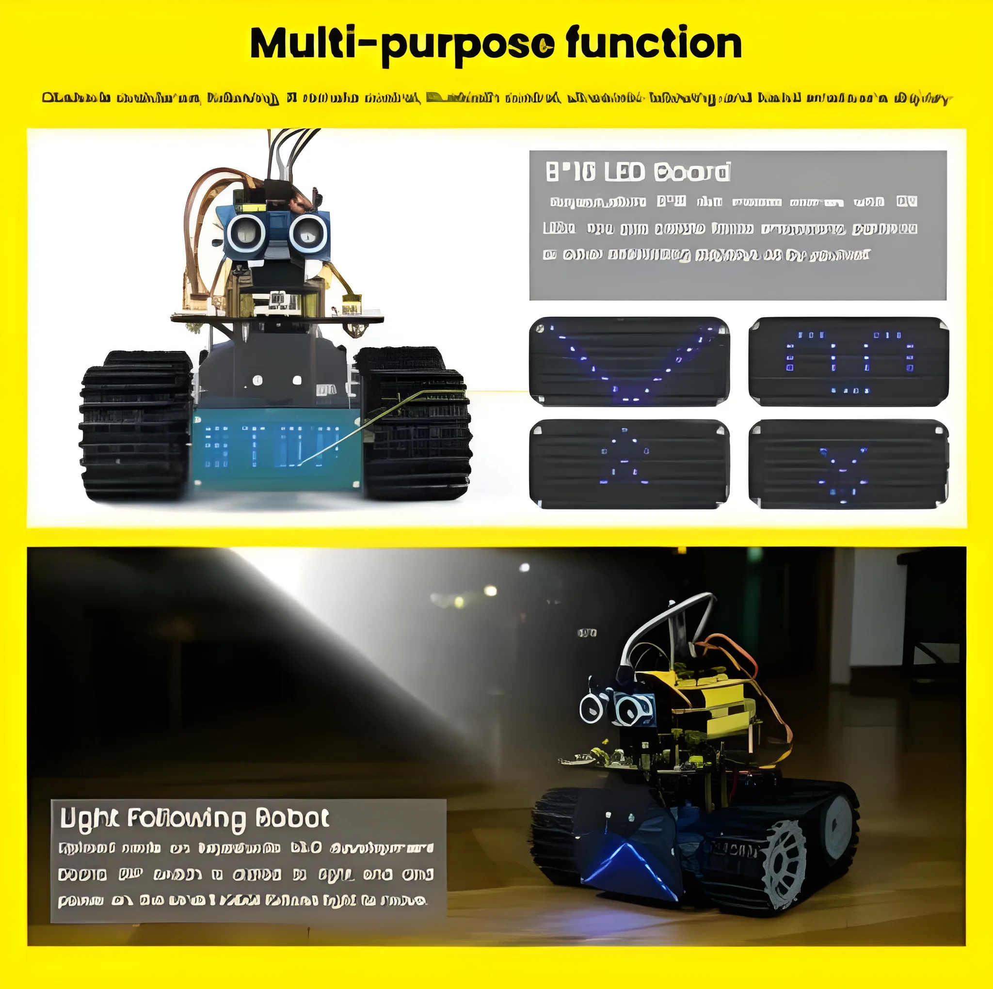 Keyestudio DIY Mini Tank V2.0 Smart Robot car kit for Arduino STEM - Image 7