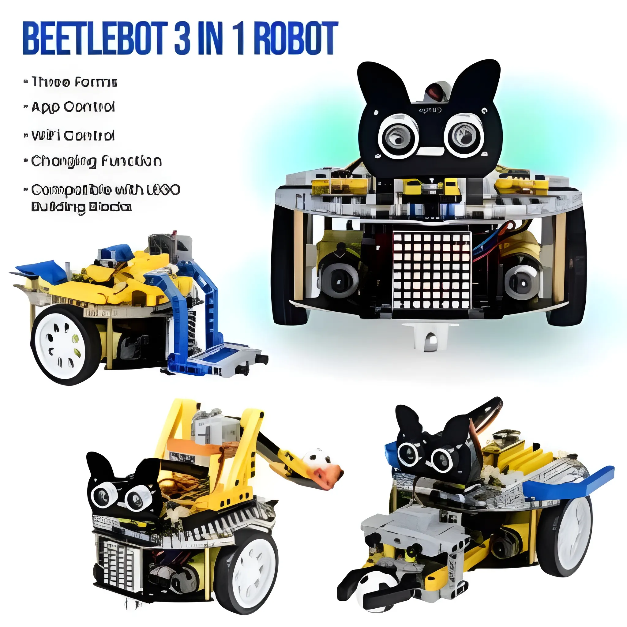 Keyestudio Beetlebot 3 in 1 Robot for Arduino STEM Education