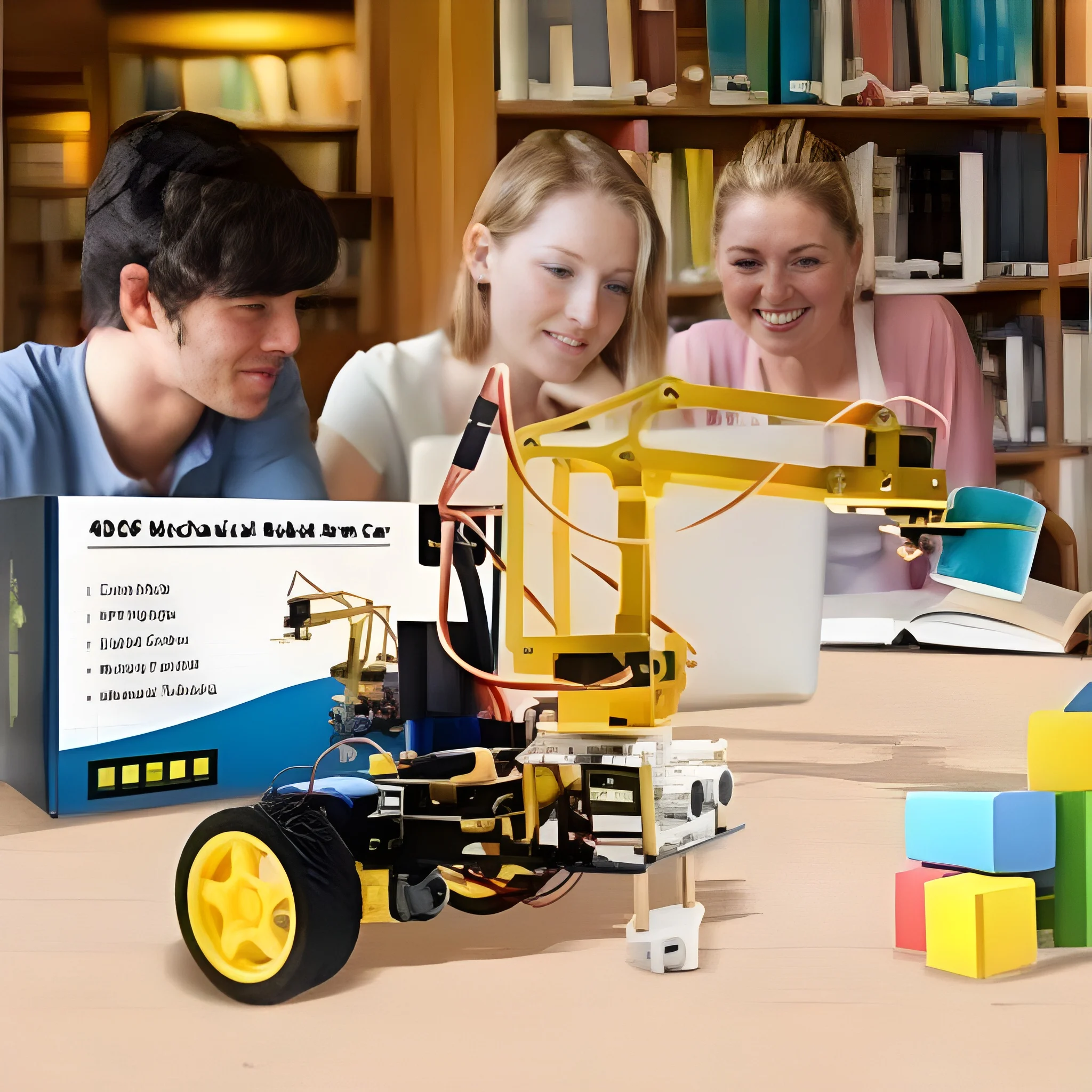 Keyestudio 4DOF Mechanical Arm Robot Car Learning Starter Kit W/PS2 Contoller for Arduino Robot/Support Android &IOS - Image 5