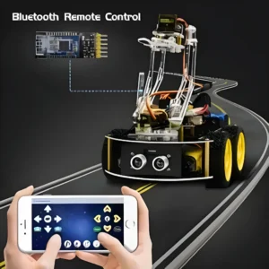 Keyestudio 4WD Mechanical Arm Robot Smart Car for Arduino Robot /Support Android &IOS