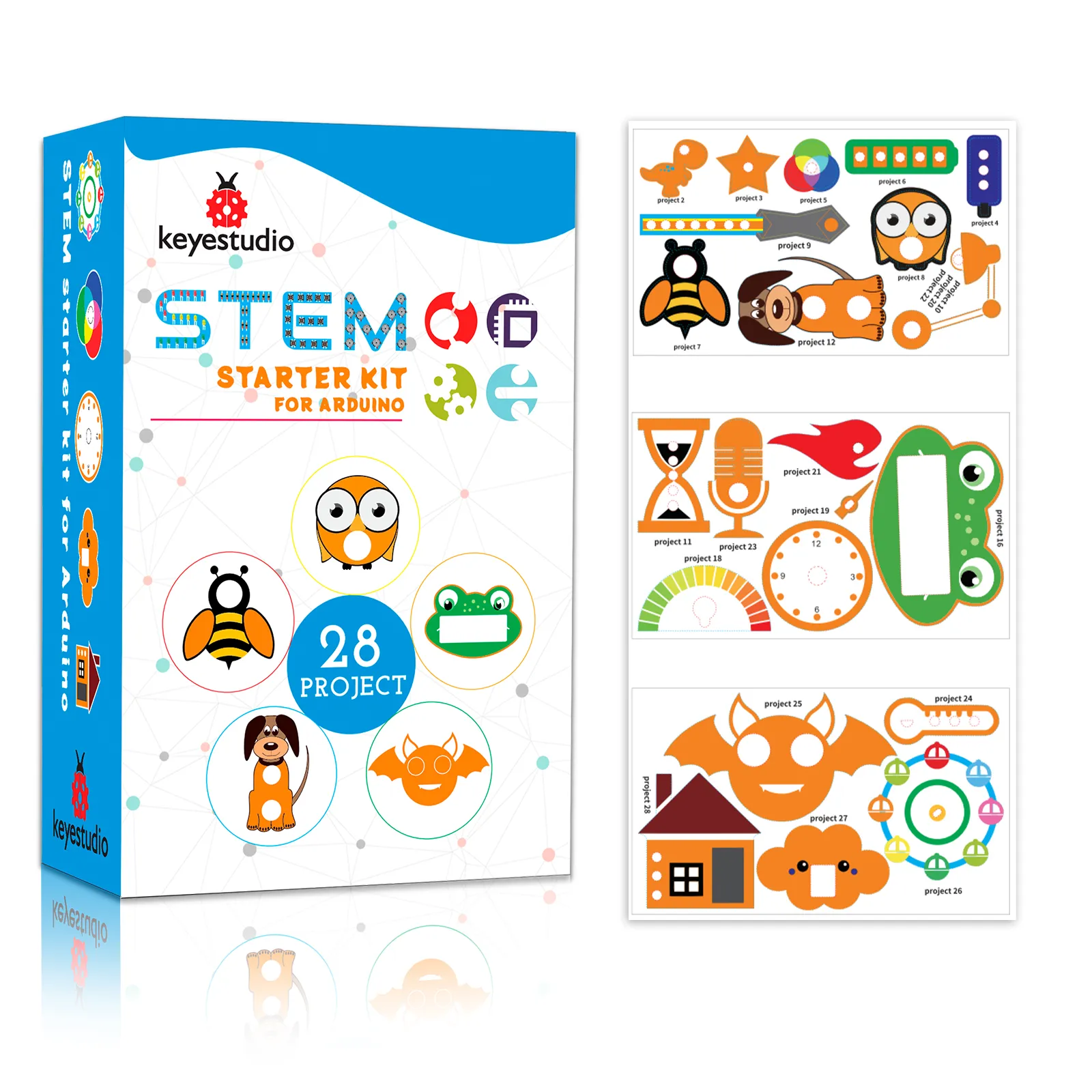 Keyestudio STEM 2560 Plus Board Starter Kit for Arduino Electronic DIY Programming Kit - Image 5