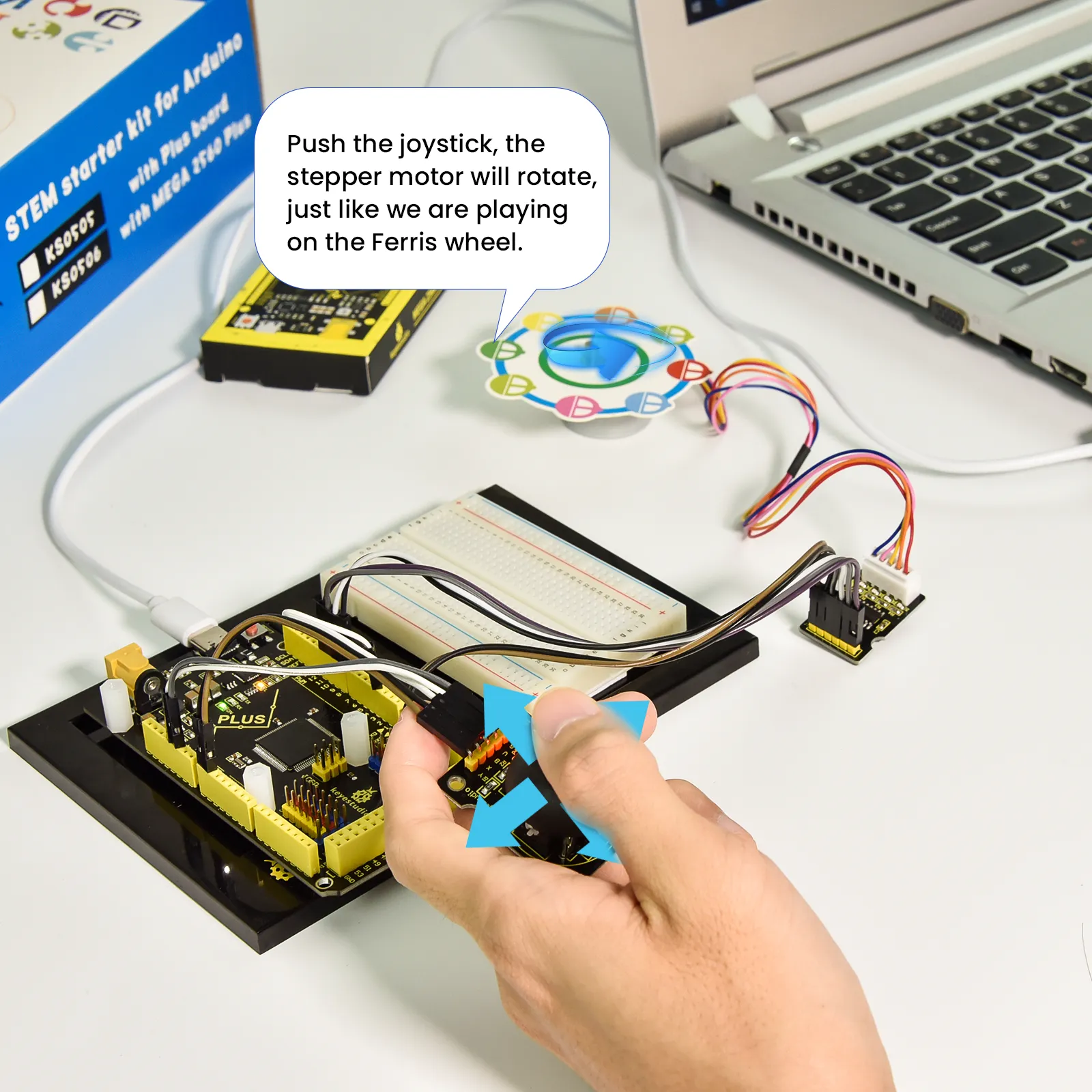Keyestudio STEM 2560 Plus Board Starter Kit for Arduino Electronic DIY Programming Kit - Image 6
