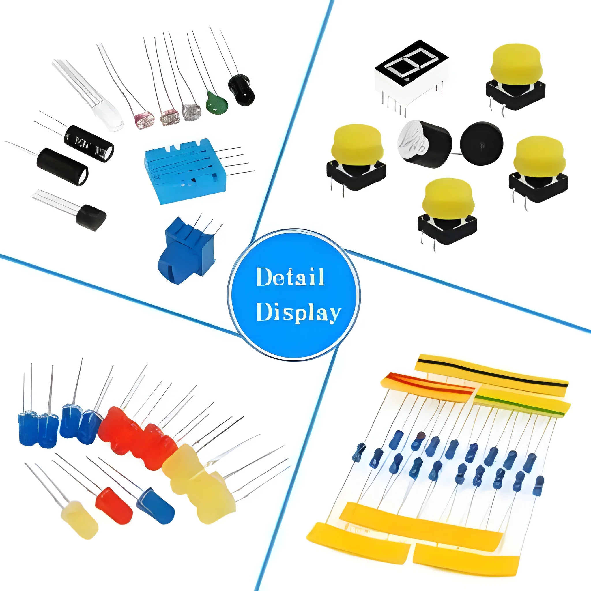 KEYESTUDIO R3 Breadboard kit For Arduino Education Project with dupont wire+LED+resistor+PDF - Image 8