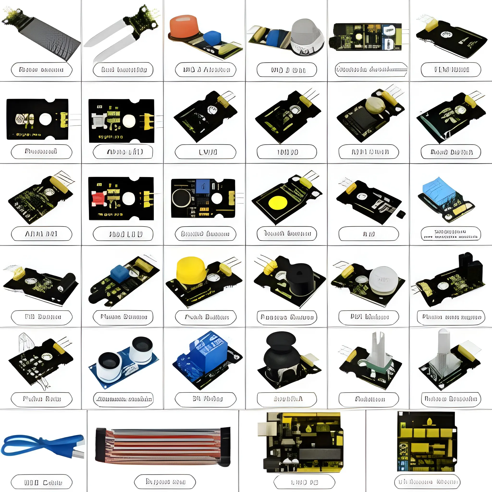 Keyestudio sensor starter kit For Arduino Education Project+Shield V5+Sensors+Dupont cable+PDF - Image 3