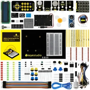 Keyestudio Maker Learning Kit/Starter Kit(NO UNOR3 Board) For Arduino Starter W/Gift BOX+UNO Platform +1602 LCD+Servo+LEDs+PDF