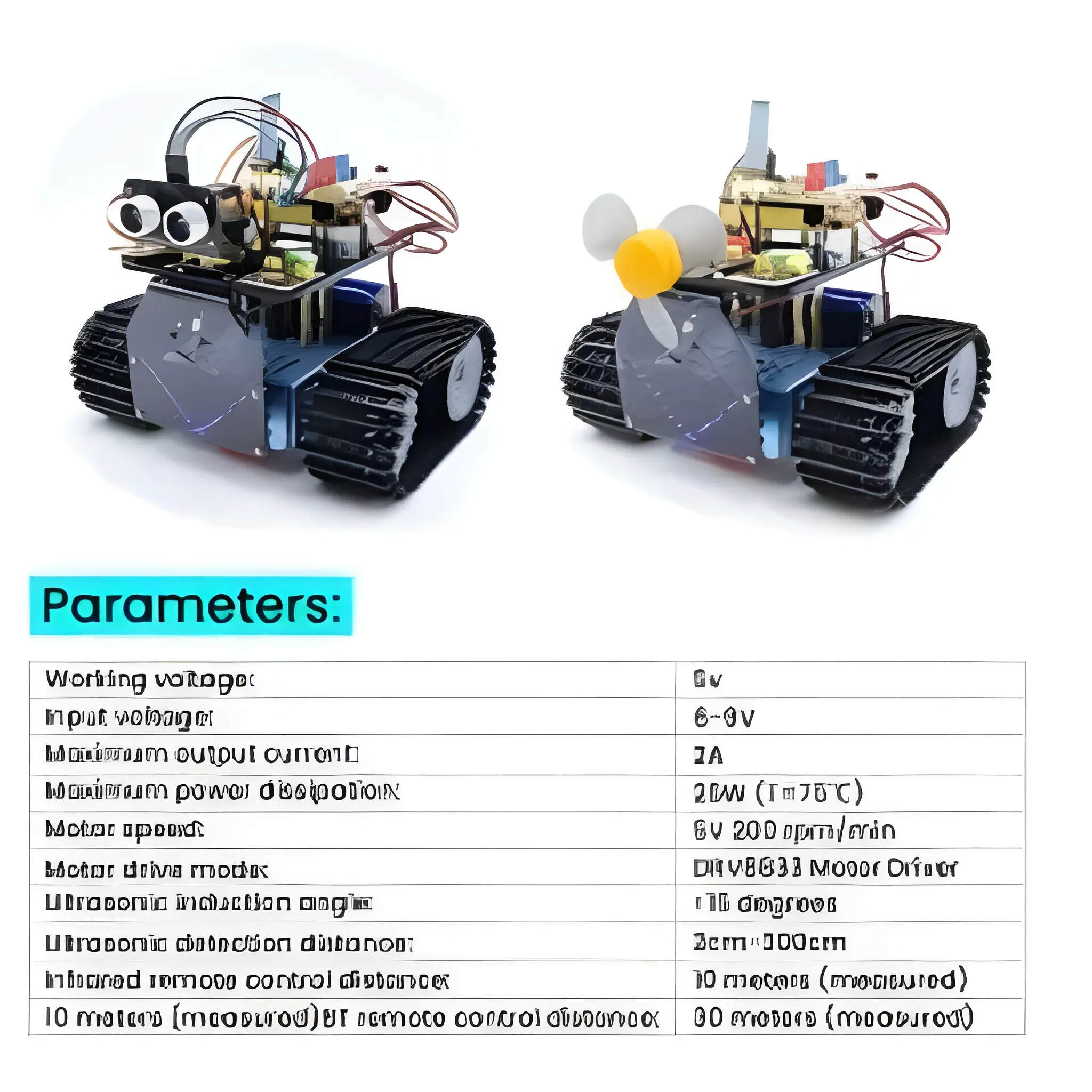Keyestudio Mini Caterpillar Tank Robot V3.0 For Arduino Kit Robot Car DIY Programmable STEM Toys - Image 2