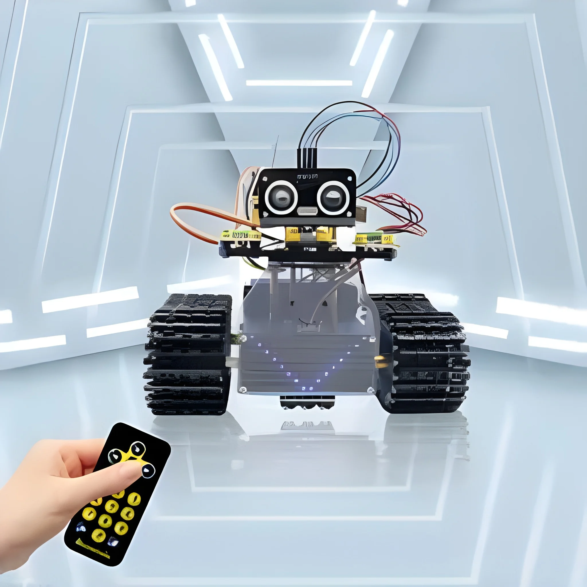Keyestudio Mini Caterpillar Tank Robot V3.0 For Arduino Kit Robot Car DIY Programmable STEM Toys - Image 4