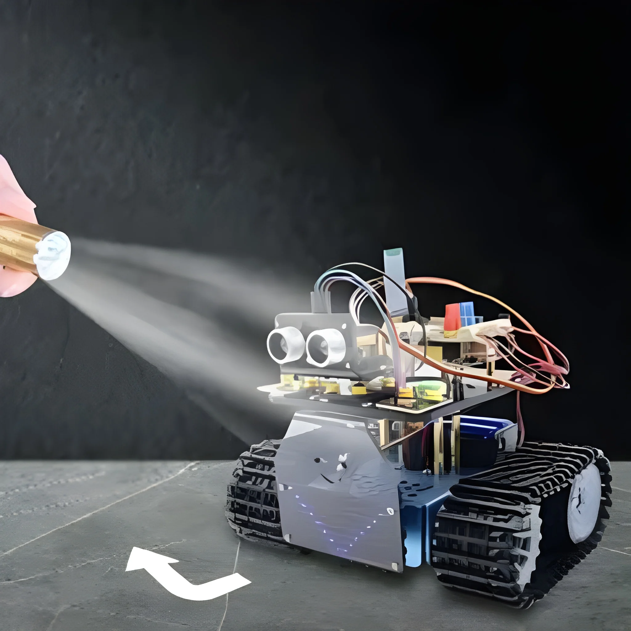 Keyestudio Mini Caterpillar Tank Robot V3.0 For Arduino Kit Robot Car DIY Programmable STEM Toys - Image 5