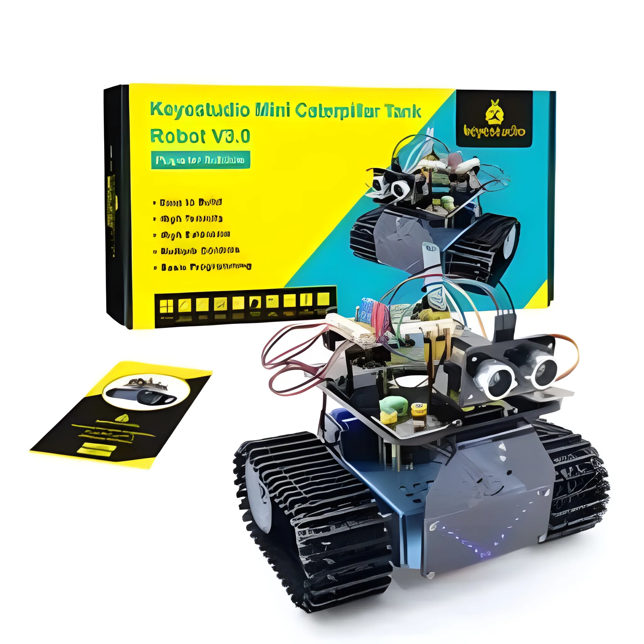 Keyestudio Mini Caterpillar Tank Robot V3.0 For Arduino Kit Robot Car DIY Programmable STEM Toys - Image 14