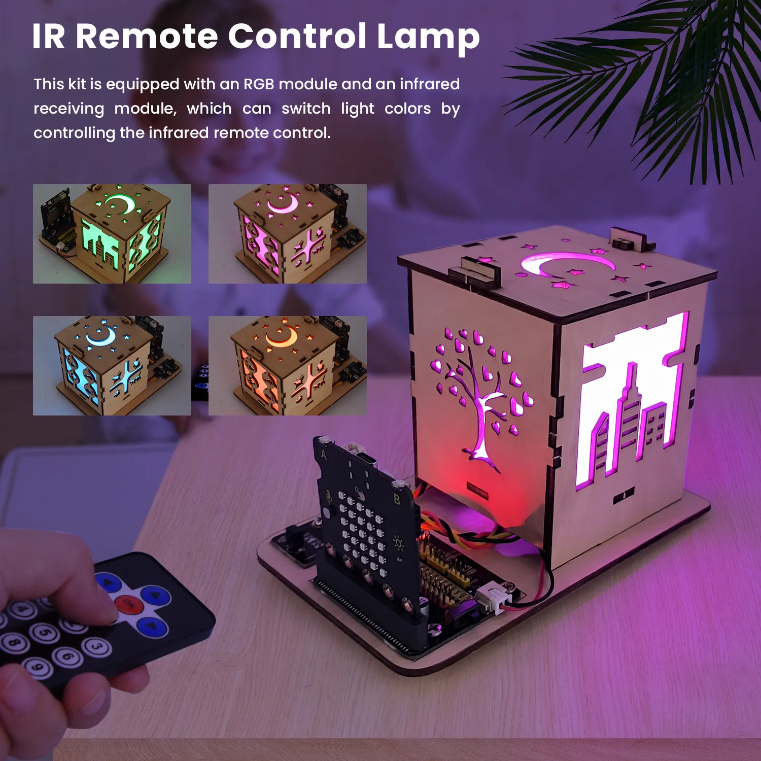 Keyestudio Microbit V2.0 DIY Colorful Lamp Starter Kit For Microbit V2 Starter Pack Programming DIY Electronic Starter Kit - Image 2
