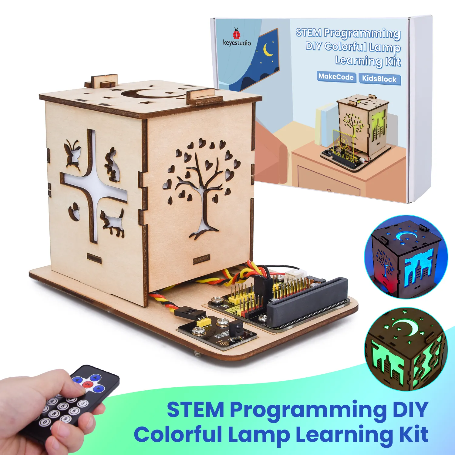 Keyestudio Microbit V2.0 DIY Colorful Lamp Starter Kit For Microbit V2 Starter Pack Programming DIY Electronic Starter Kit - Image 6