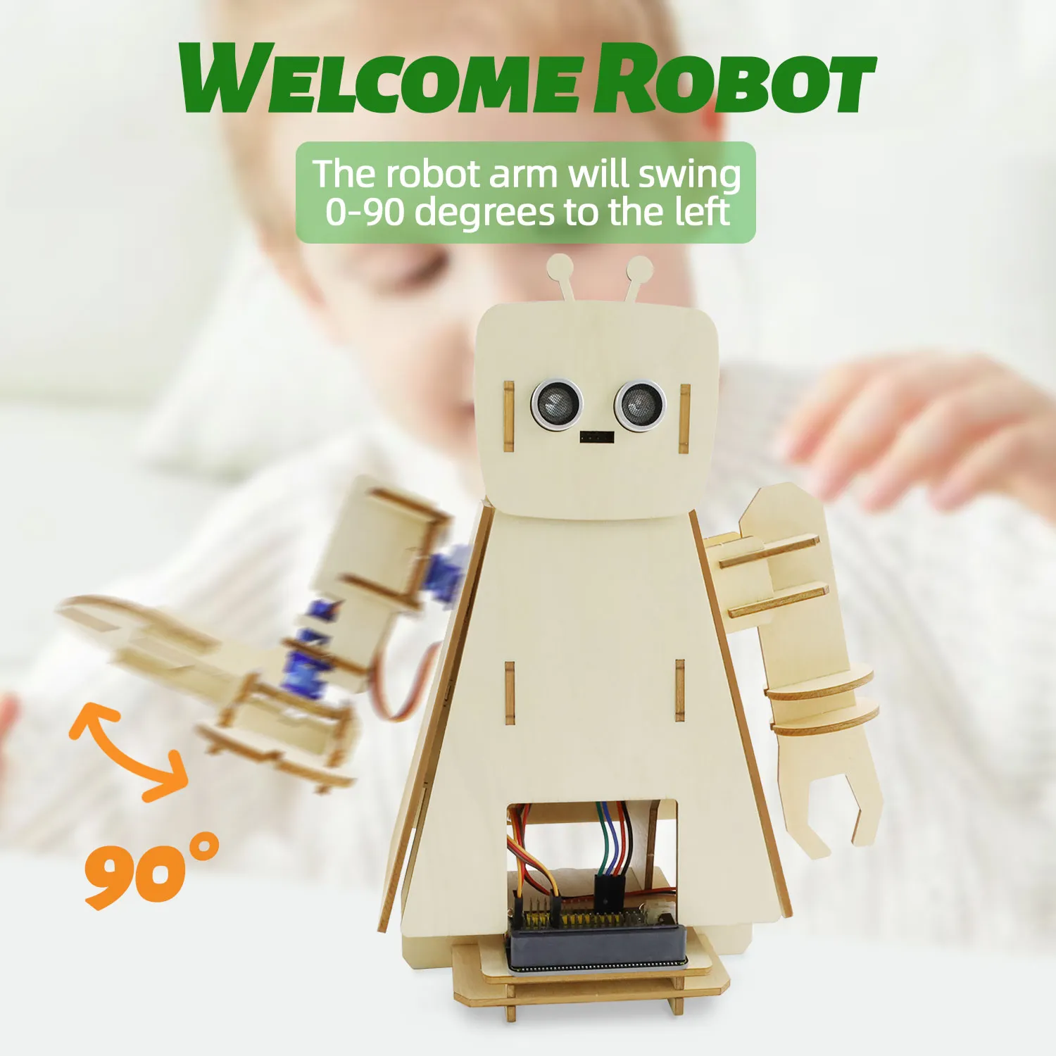 Keyestudio STEM Programming Microbit Starter Kit DIY Greeting Smart Robot Learning Kit Include Microbit Board - Image 2