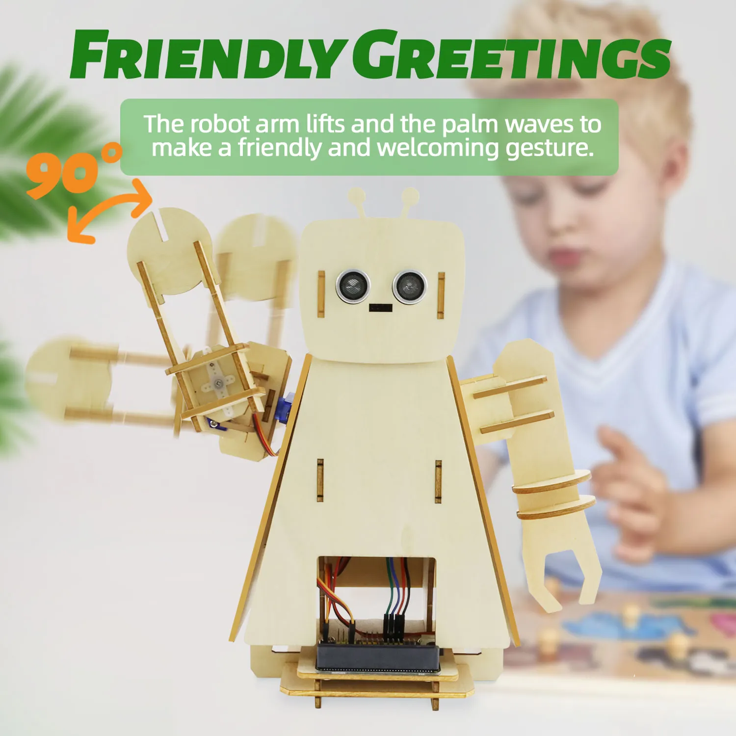 Keyestudio STEM Programming Microbit Starter Kit DIY Greeting Smart Robot Learning Kit Include Microbit Board - Image 4