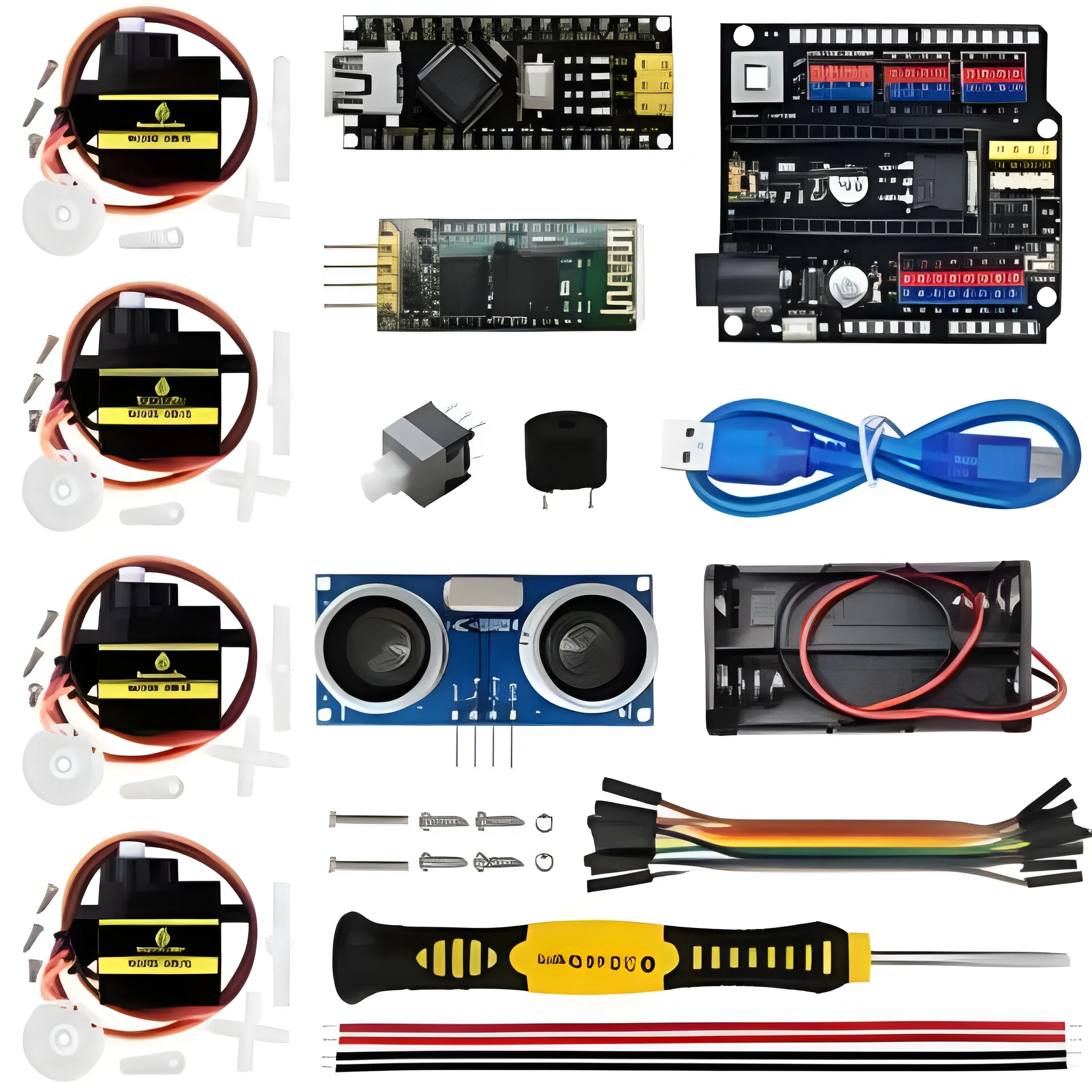 Keyestudio Electronic Parts DIY Project Starter Kit For Arduino OTTO Robot (No 3D Body Printer Parts)