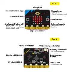 Original Microbit Go Kit Main Board+USB Cable+Battery Holder With Batteries Learning Diy Electronic Kit - Image 3
