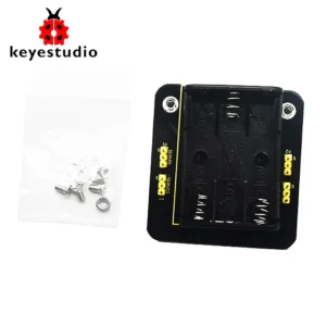 Keyestudio Micro bit Mini Servo Shield with Battery holder For Microbit Robot Car(No Micro bit Board)