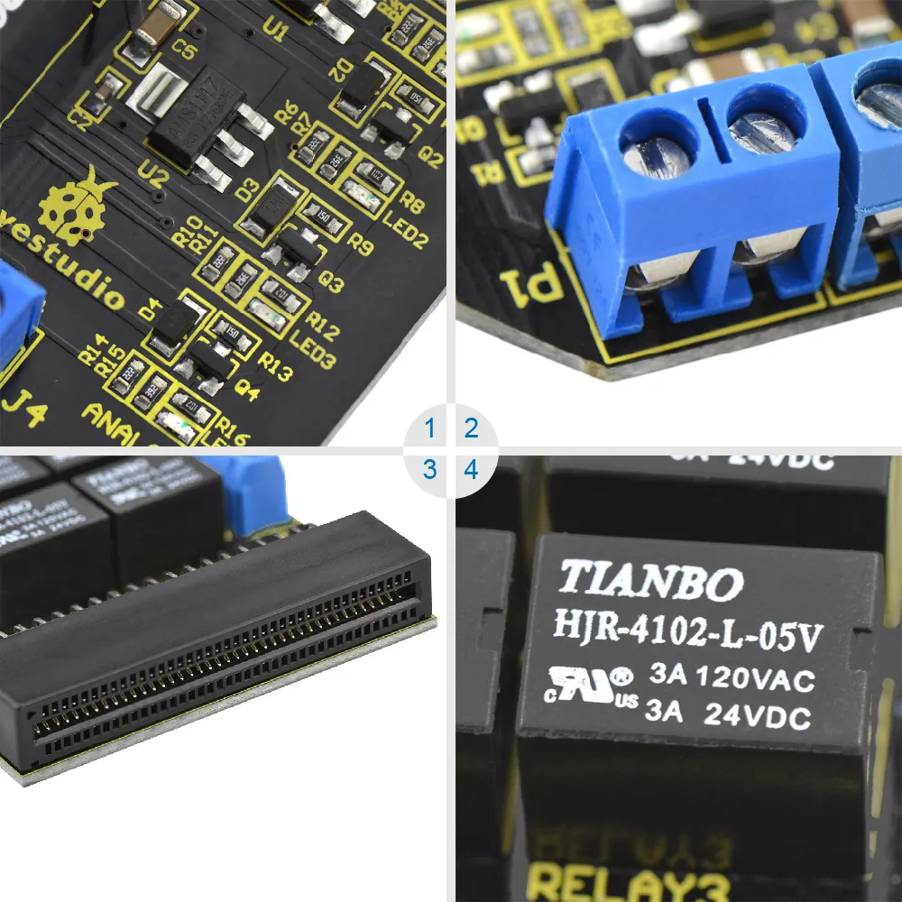 Keyestudio Micro bit Relay Breakout Board For Microbit - Image 4