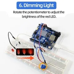 Keyestudio IOT Smart Living Learning Kit with Original Arduino Uno R4 WIFI Board For Arduino Starter Kit - Image 12