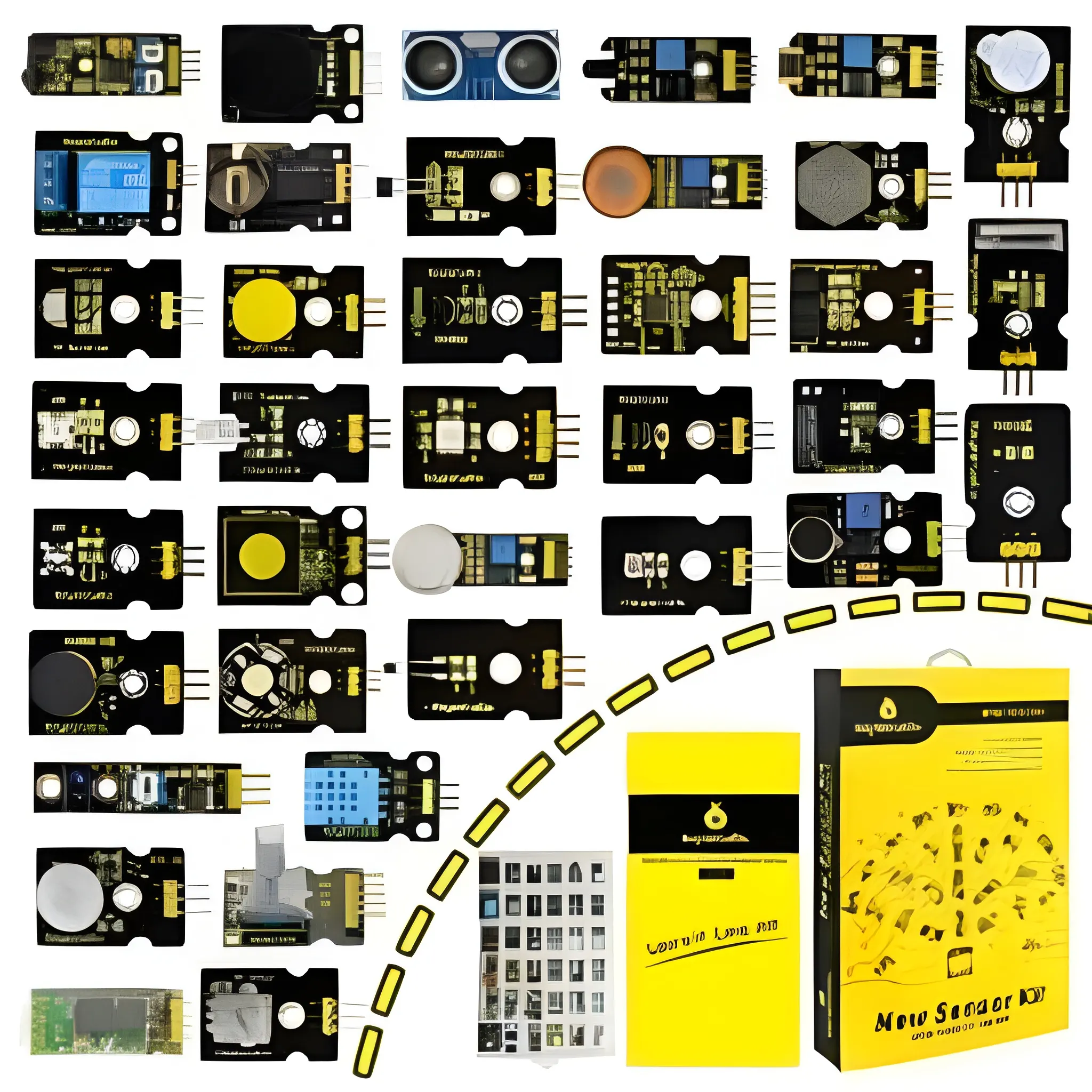 Keyestudio37 in 1 Sensor Kit for Arduino Programming Education (37pcs Sensors)+37 Projects+PDF+Video
