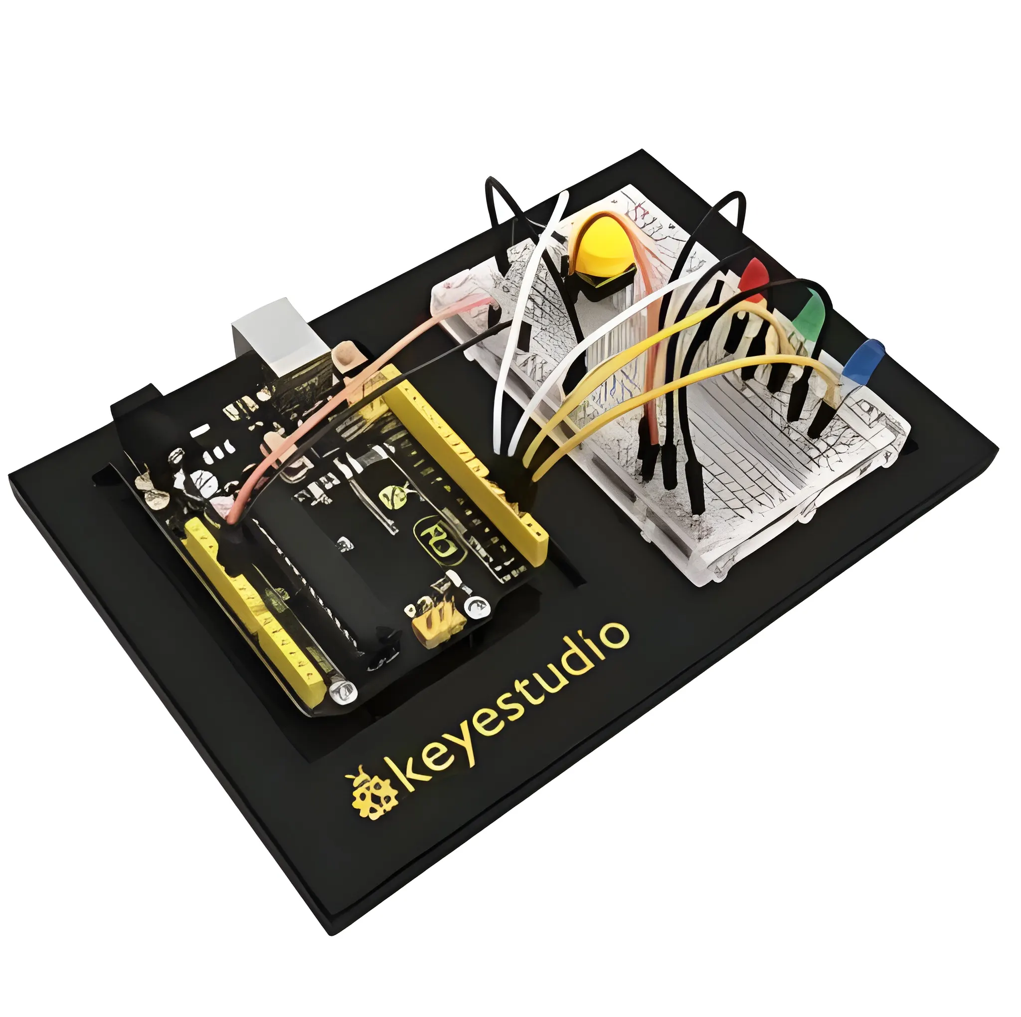 Keyestudio Maker Learning kit /Starter kit For Arduino Project W/Gift Box+User Manual +1602LCD+Chassis+PDF(online) - Image 2