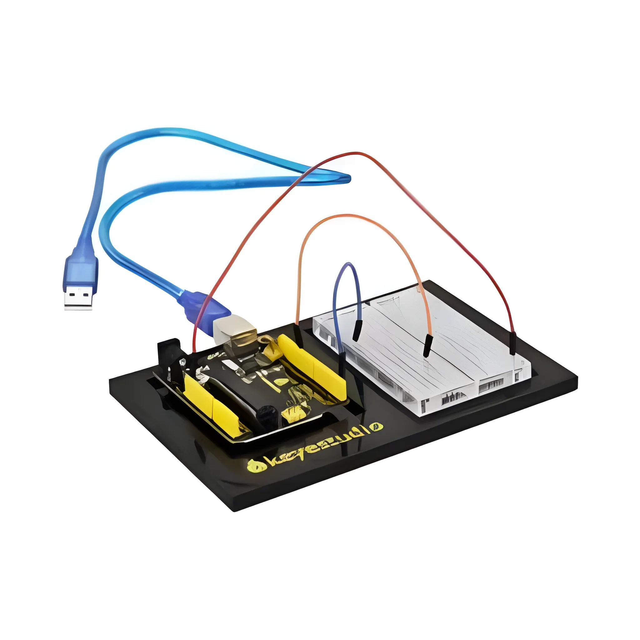 Keyestudio R3 Board +400 Holes Transparent Breadboard +Chassis +65 Jumper Wires +50 cm USB Cable For Arduino DIY Project - Image 2