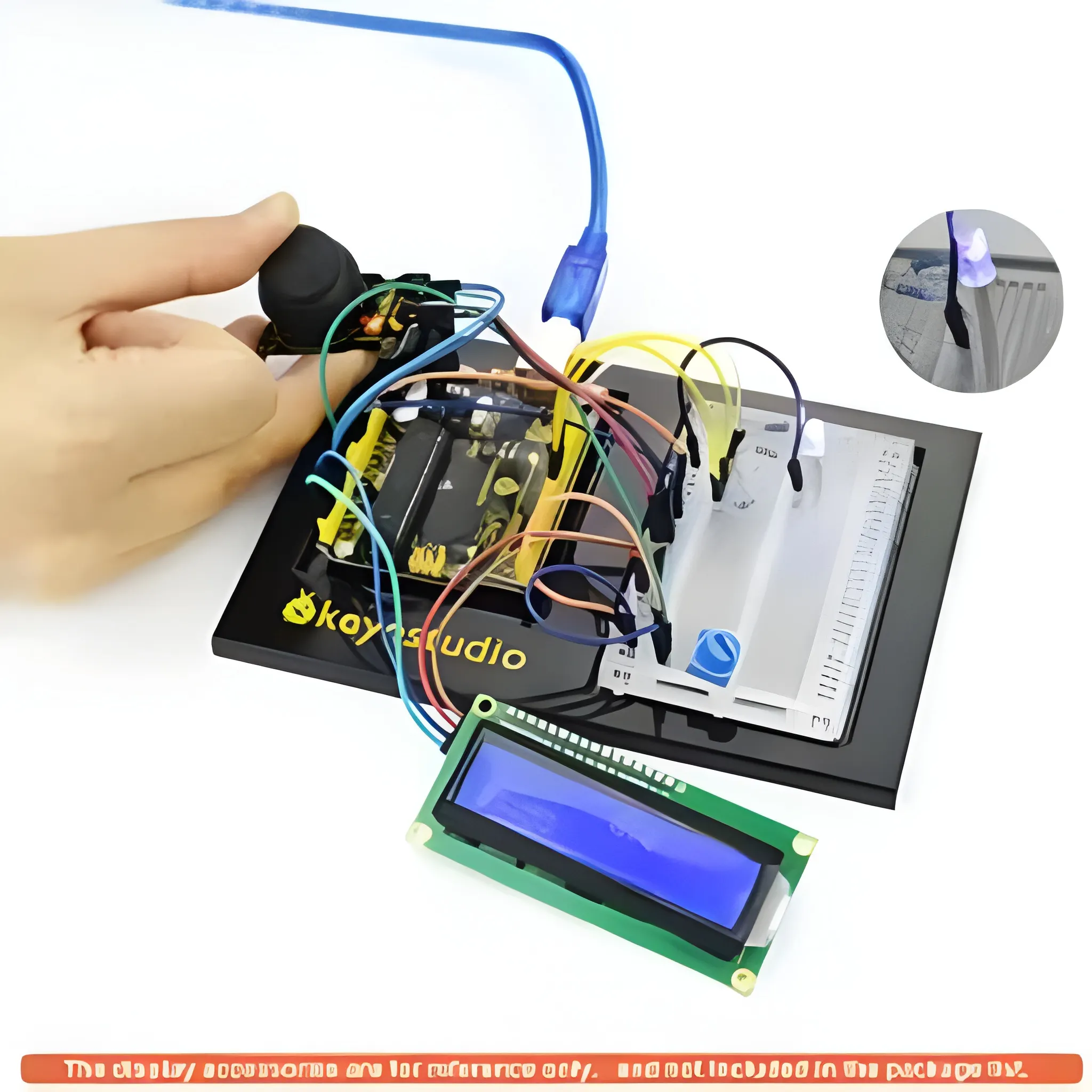 Keyestudio R3 Board +400 Holes Transparent Breadboard +Chassis +65 Jumper Wires +50 cm USB Cable For Arduino DIY Project - Image 4