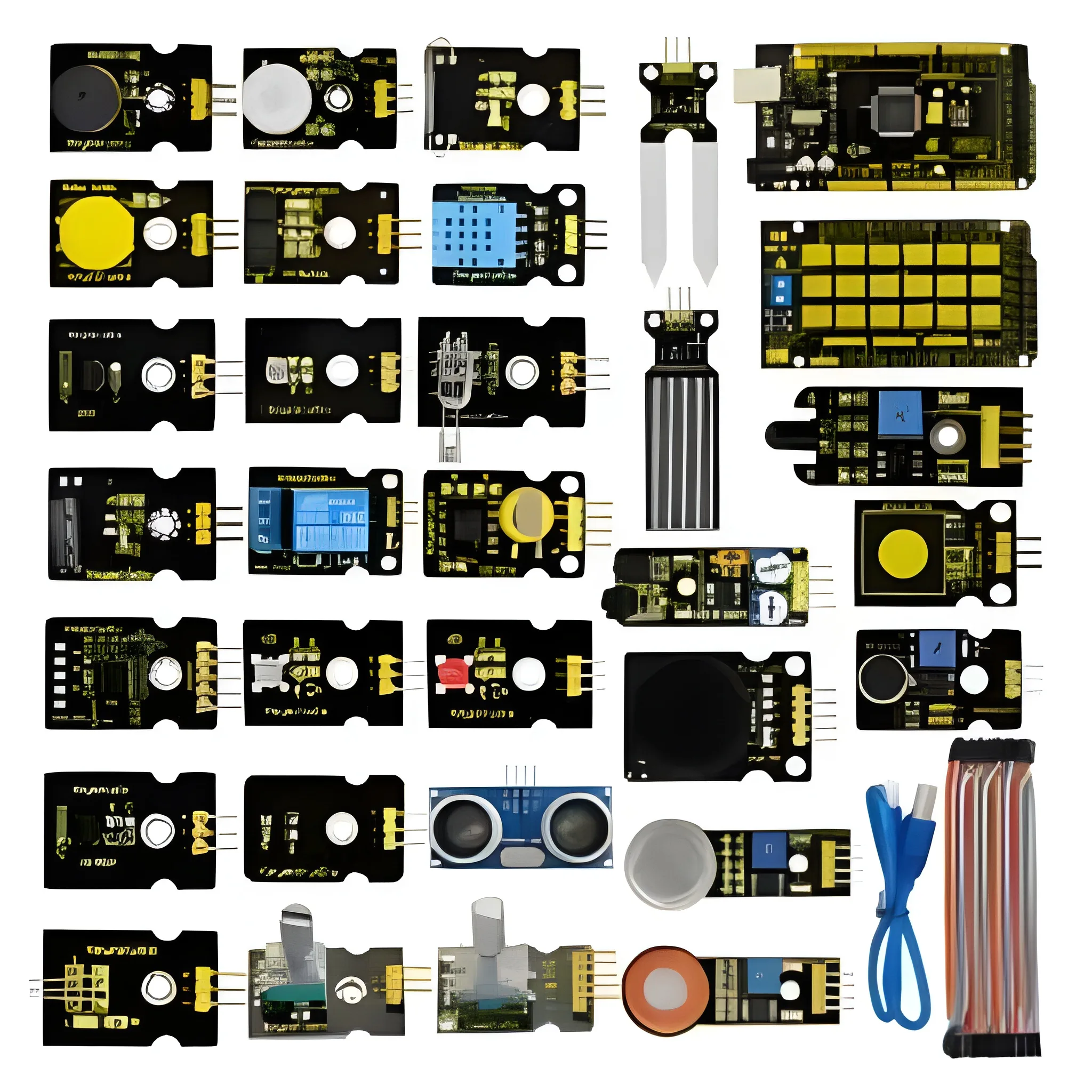 Keyestudio Sensor Starter Kit For Arduino Education Project With Mega 2560+Shield V1+Sensors+Dupont cable+PDF(online)