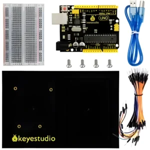 Keyestudio R3 Board +400 Holes Transparent Breadboard +Chassis +65 Jumper Wires +50 cm USB Cable For Arduino DIY Project