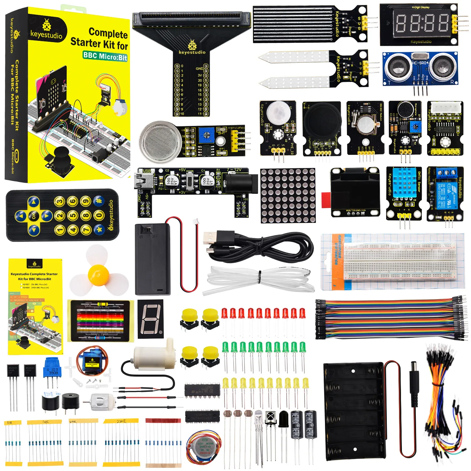 Keyestudio Programming STEM Micro bit V2 Kit Complete Starter Kit (No Micro bit Board)