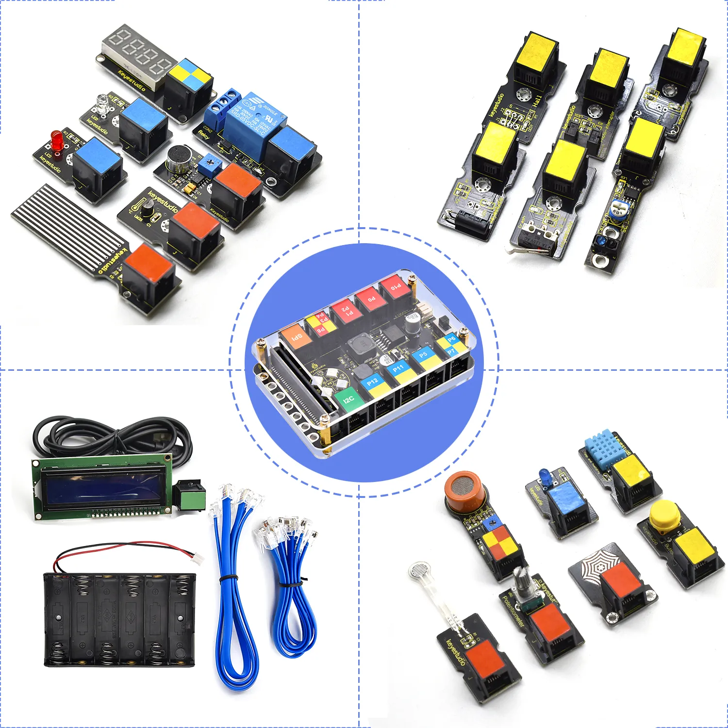 Keyestudio EASY PLUG Microbit V2 Super Starter Kit Makecode Programming Electronic Kit Without Microbit Board - Image 2