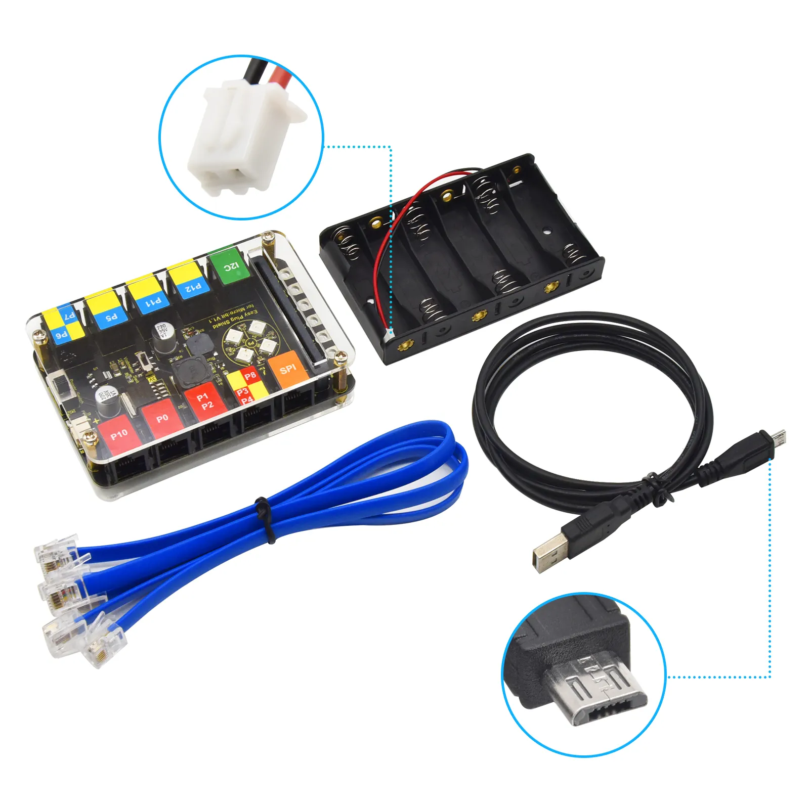 Keyestudio EASY PLUG Microbit V2 Super Starter Kit Makecode Programming Electronic Kit Without Microbit Board - Image 5