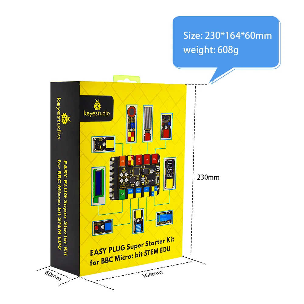 Keyestudio EASY PLUG Microbit V2 Super Starter Kit Makecode Programming Electronic Kit Without Microbit Board - Image 8