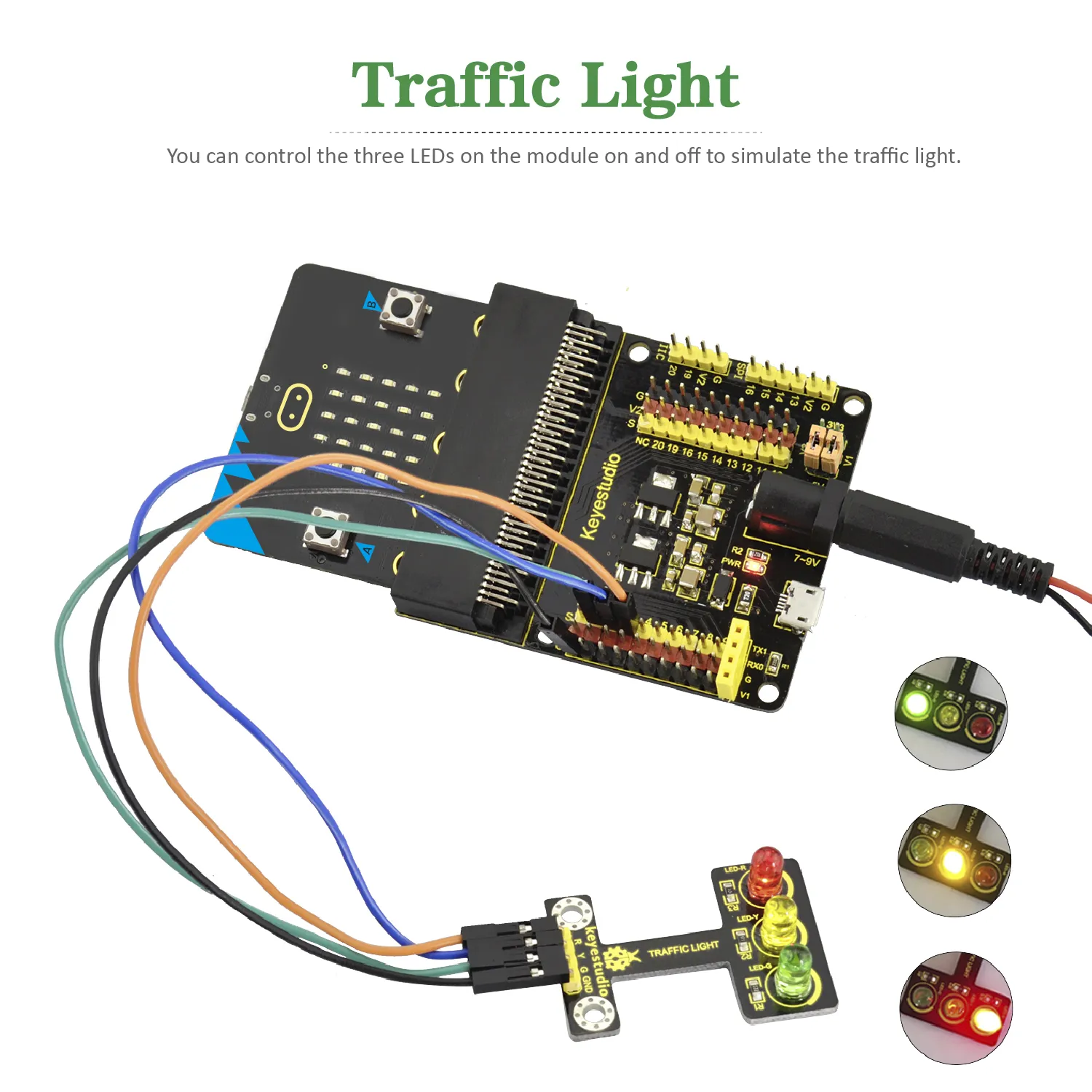 keyestudio Micro Bit 37 in 1 Sensor Starter Kit for BBC Micro:Bit (NO Micro Bit Board ) - Image 11